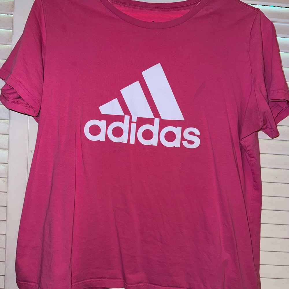 Adidas Pink Logo Tee. 2x. Excellent Condition